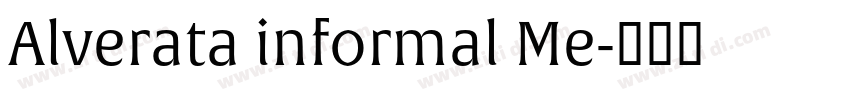 Alverata informal Me字体转换